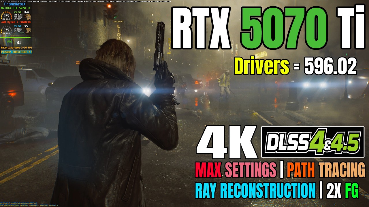 RTX 5070 Ti - Resident Evil Requiem | 4K MAX | Path Tracing | DLSS 4 ...