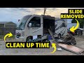 2015 THOR VEGAS RV Slide Removed Clean Up Time PART 3