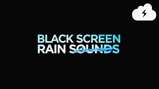 Thunder & Rain Gentle Night Harmony | Black Screen Ambience for Sleep, Focus, Meditation
