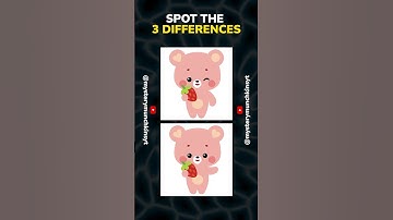 Spot the 3 Differences  #challenge #quiz #logicgames#quiz #dop2 #brain #viral #popular #gameplay