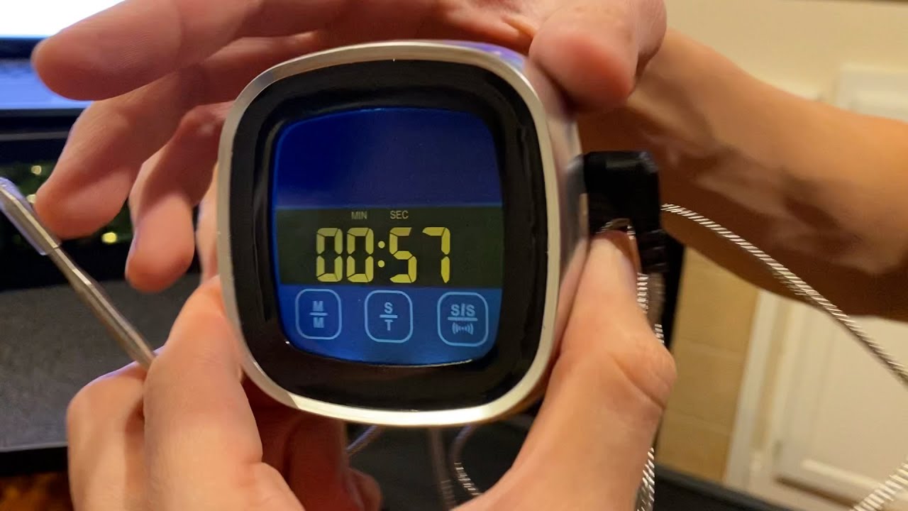 Digital Thermometer for Cooking. NOTE: You MUST tap the screen to READ!