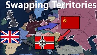 What If Germany USSR And Uk Had Swapped Territories ? Hoi4 timelapse