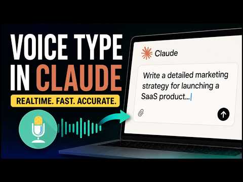 Voice In dictation demo in Claude AI