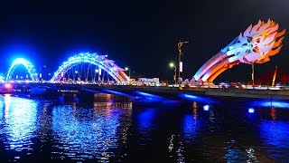 Checking out the area around dragon bridge on han river in da nang.
it's a tourist heavy and prices bars restaurants reflect that but...