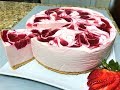 КЛУБНИЧНЫЙ ЧИЗКЕЙК самый вкусный который я когда - либо пробовала. КЛУБНИЧНЫЙ ТОРТ БЕЗ ВЫПЕЧКИ.