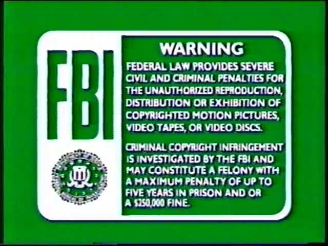 Disney Home Video Green FBI and WDHV Logo. - YouTube