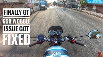 Royal enfield twins 650 wobbling issue| checked | detailed |resolved finally