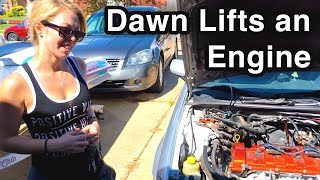 Dawn Lifts an Engine [Mazdaspeed Turbo Protege5 Build // MSP5 pt3]