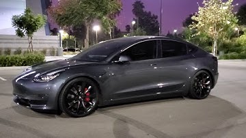 Tesla model 3 performance Eibach follow up