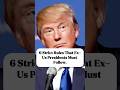 6 strict rules that ex US presidents must follow#donaldtrump #joebiden #barackobama #president #usa