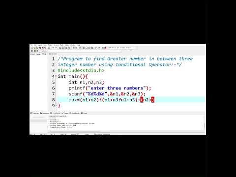 Program to find greater number in between three integer numbers using ...