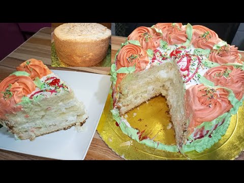 كيكه جاهزه بعدج مامسويه كيكه وماتنجح والله تنجح خطوه بخطوه بدون حليب ولا زيت كوبين طحين قياس 24