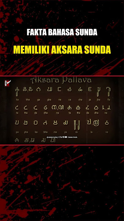 Facts about Sundanese Language. Having Sundanese Script #medianotes #sundaneselanguage #westjava