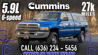 Manual 5.9 Cummins For Sale: 1999 Dodge Ram 2500 4x4 Diesel 6-Speed With Only 27k Miles
