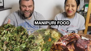 MANIPURI FOOD KANGSOI EROMBA SINGJU OMELETTE /AUTHENTIC FOOD RECIPE/TANGKHUL FOOD/SMOKED BEEF