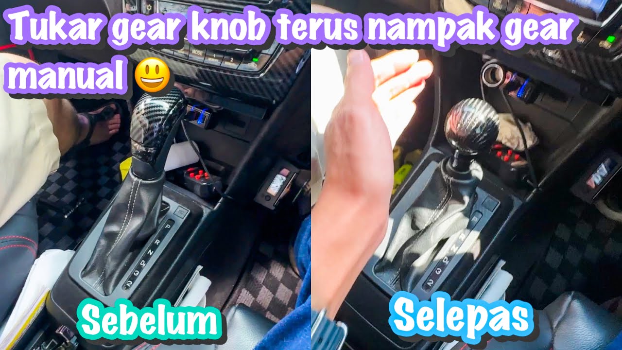 PASANG GEAR KNOB CARBON FIBER | PERODUA MYVI G3 1.3  | NAMPAK MACAM GEAR MANUAL 😍