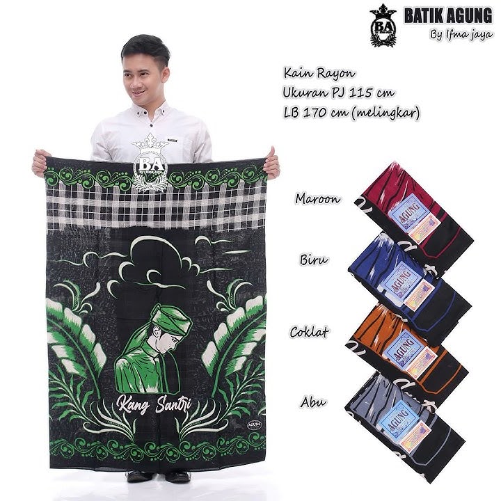 Sarung Santri Goyor Santung Motif Kang Santri keren murah adem