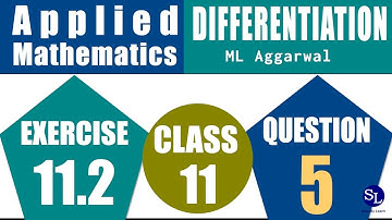 Applied Mathematics ML Aggarwal Ex 11-2 Q5 Find the derivative of the following
