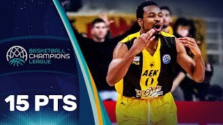 Punter (15 PTS) leads AEK to the 1st Leg win in the Quarter