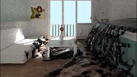 My first fluid simulation test - Blender 3D