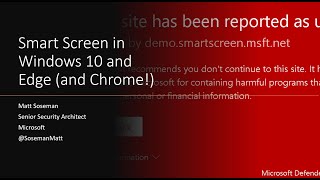 smartscreen in windows 10 & edge (even chrome!) to block phishing & malicious websites