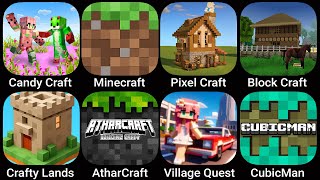 Candy Craft,Minecraft,Pixel Craft Legends,Block Craft,Crafty Lands,AtharCraft Building,Village Quest screenshot 4