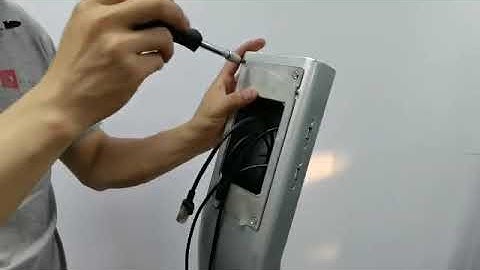 Step1:138CM standing wall mounted install guide of 8inch  Face Recognition Temperature Measurement