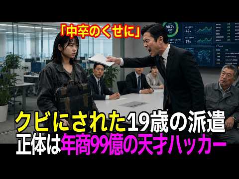 「底辺中卒」と罵られ解雇された19歳の派遣。実は年商99億を支配する天 才ハッカーだった…傲慢部長の衝撃すぎる末路【感動する話】【朗読】