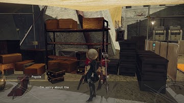 Nier: Automata Route A - 9S MIA: 2B Meets Devola & Popola (Red Hair Twins) at Reistance Camp