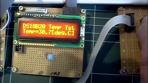 ATmega128 개발 시리즈,실험194 DS18B20을 이용한 디지털온도측정실험