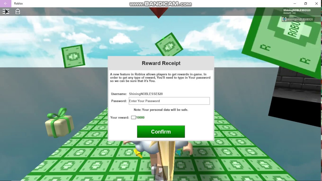 Roblox Reward Reciept Scam Youtube - roblox scam roblox rewards