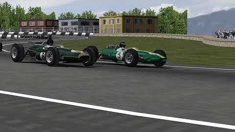 rFactor mod F1 1965 - Mexico - #5 vs AI 110%!