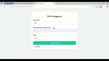 Demonstrasi  Project UAS Pemograman Berorientasi Objek Pengembangan Aplikasi Jasa Cleaning Service
