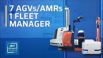 Mixed AGV/AMR Fleet Demo With ANT server | ANTdriven.com