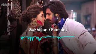 Sakhiyan (Female) Romantic Ringtone