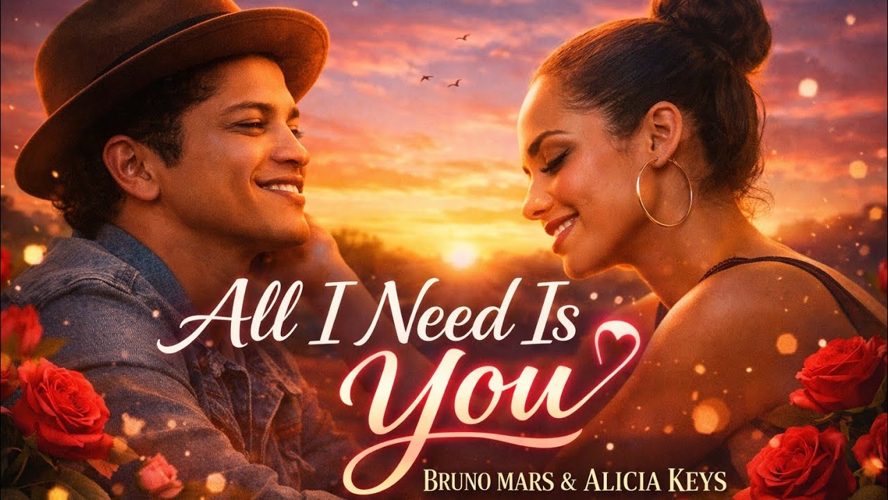 All I need is you - Bruno Mars ft Alicia keys (2026 official music video) Emotional love song