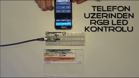 Telefon Üzerinden Rgb Led Kontrolü - Bluetooth Projeleri #1