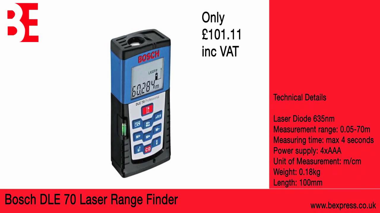 Bosch DLE 70 Laser Range Finder YouTube