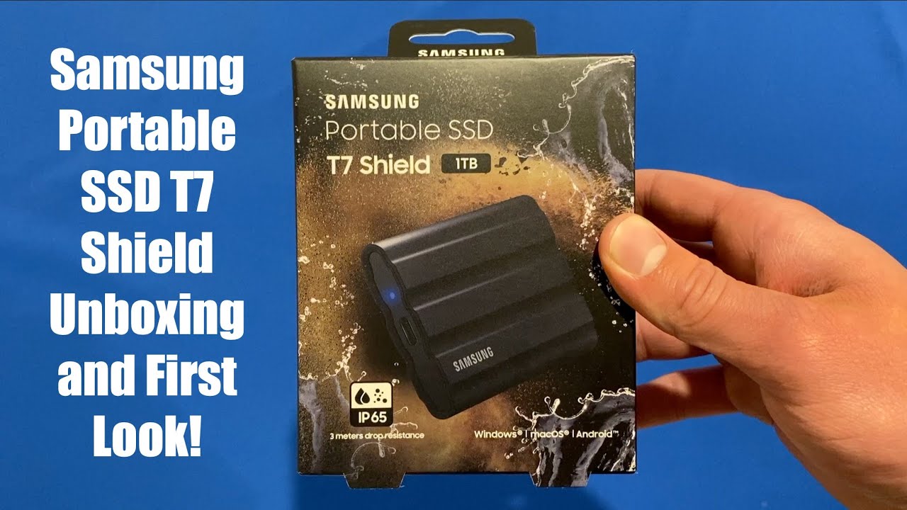 Samsung T7 Shield Portable SSD Unboxing and First Look (inc. Benchmarks) 