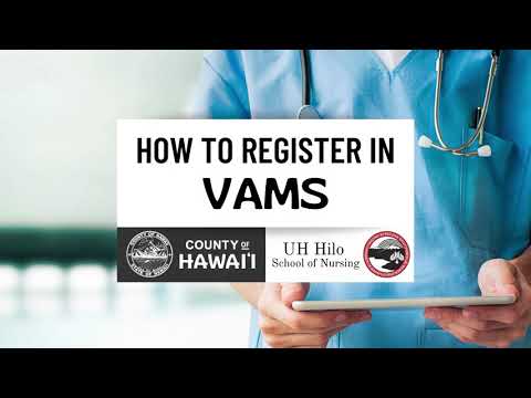 How to Register in VAMS (Vaccine Administration Management System)