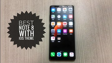 Note 8 with iOS style! Full gestures - no navigation bar! 🙊