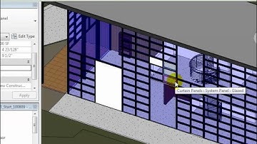 Revit Architecture - Selecting Curtain Panels and Panel Types