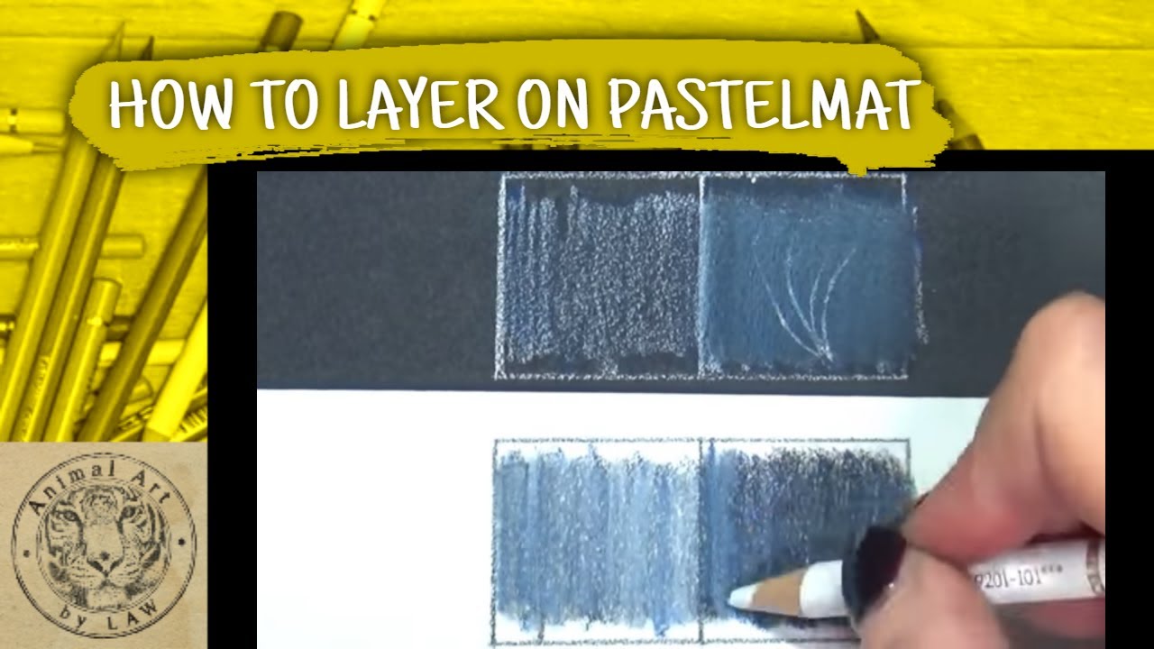 How to layer Colored Pencils on Pastelmat YouTube