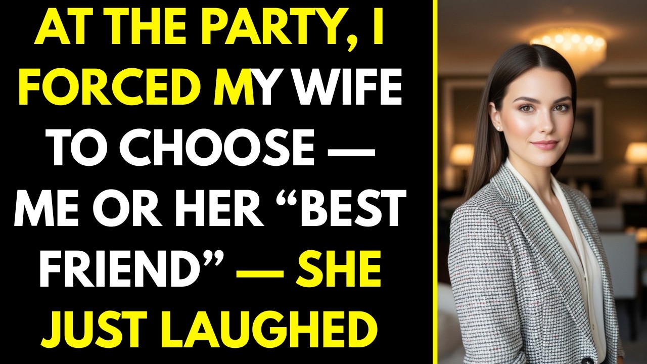 At the Party, I Forced My Wife to Choose — Me or Her “Best Friend” — She Just Laughed