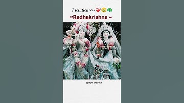 I have only 1solution for every problem ❤️‍🩹🥹🦚||Saiyyan ||Whatsapp status ||#radhakrishna #shorts