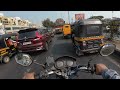 Saturday Afternoon Traffic in Hadapsar | Pune City POV Bike Ride | 4K