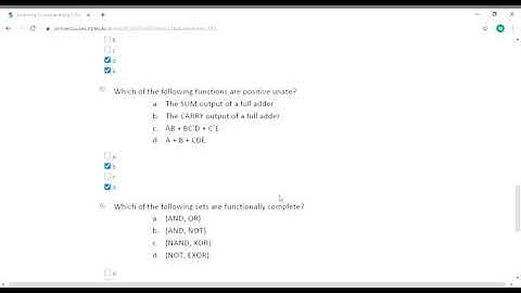 Switching Circuits and Logic Design   Week 3  Assignment Solution NPTEL