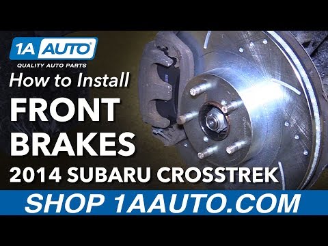 How to Replace Front Brake Pads Rotors 13-14 Subaru XV Crosstrek