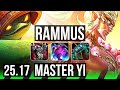 RAMMUS vs MASTER YI (JGL) | EUW Master | 25.17