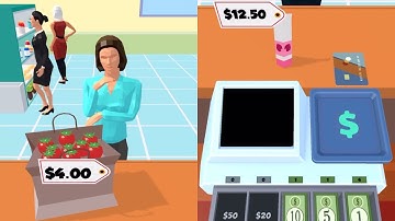 Cashier 3D 💰 💵 Game All Levels Update Gameplay Walkthrough iOS, Android